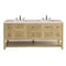 James Martin Vanities Breckenridge 72in Double Vanity, Light Natural Oak w/ 3 CM Eternal Marfil Top 330-V72-LNO-3EMR - alternate 7